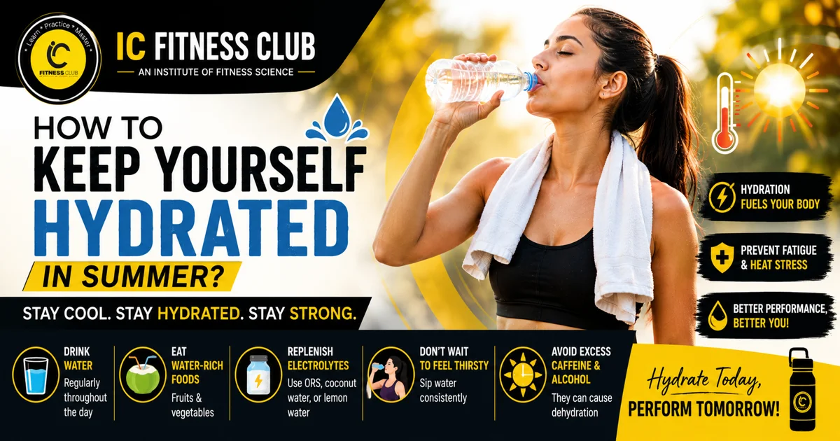 How to Keep Ourselves Hydrated in Summer | IC Fitness Club