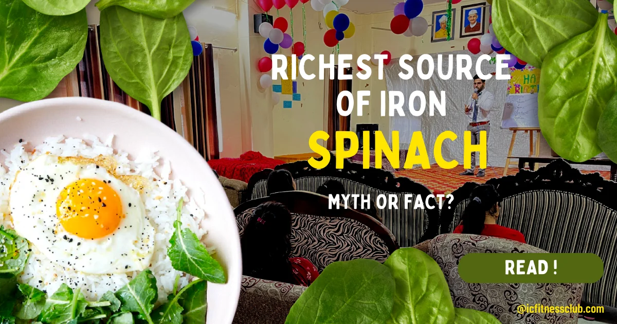 Richest Source of Iron "Spinach" - IC Fitness Club