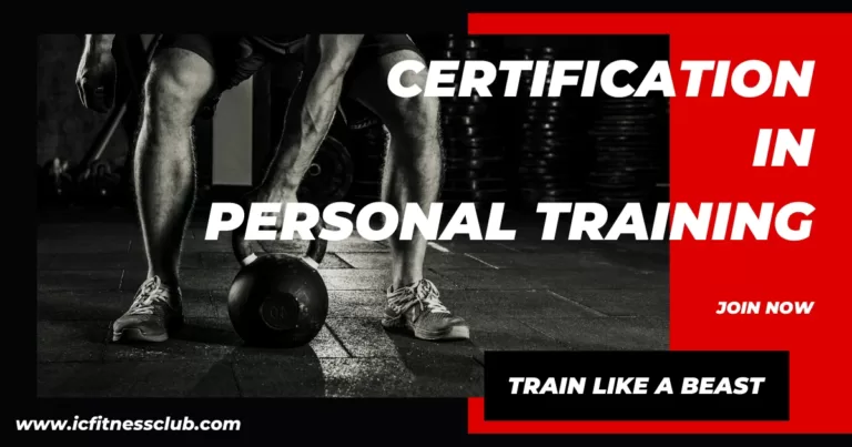 Certification in Personal Training Course in Delhi - IC Fitness Club