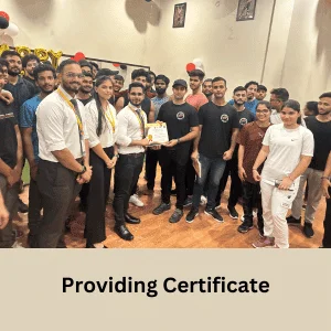 providing certificate to bullforce gym