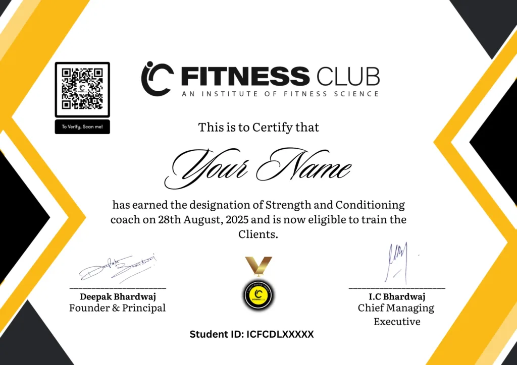 Strength and Conditioning Certificate